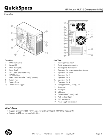 HP 470065-319 Specification HP 470065-319 Specification