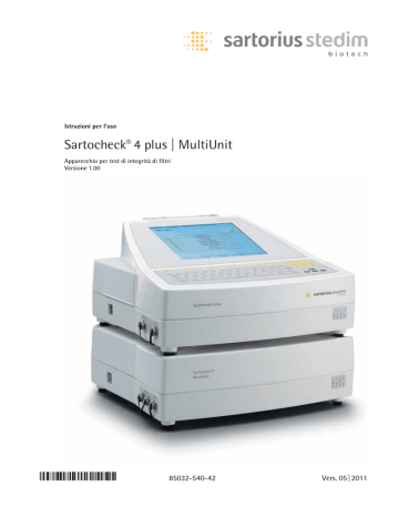 Sartocheck® 4 plus | MultiUnit | Manualzz