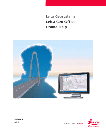 Leica Geo Office User Manual v8.4 PDF | FBK Files
